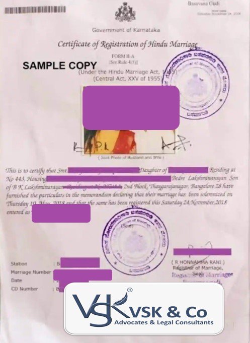 Marriage Certificate in Karnataka